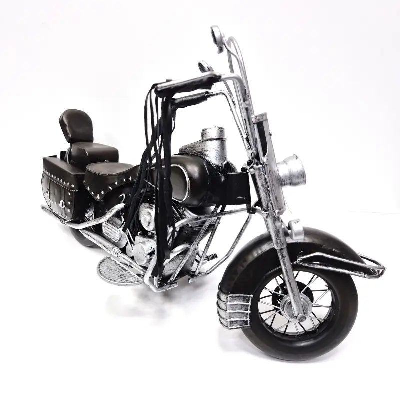 Motocicleta epoca, negru, din metal, model 12-17